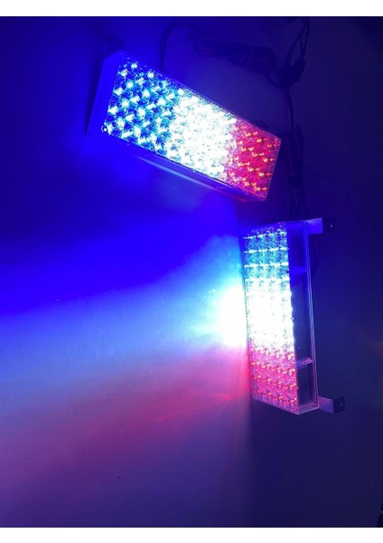 Butonlu Panjur Çakar 96 LED 3 Renk