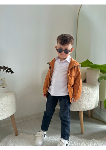 Trençkotlu Kapüşonlu 3'lü Erkek Çocuk Kotlu Takım - Tarçın indirimleri