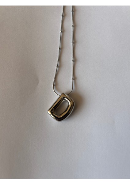 Kadın Çelik Balon D Harf Kolye fiyatları