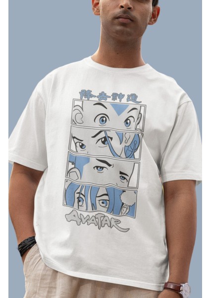 Avatar Aang Katara Sokka Beifong Baskılı T-Shirt Unisex Avatar Dizi Karakterleri Baskılı T-Shirt fiyatları