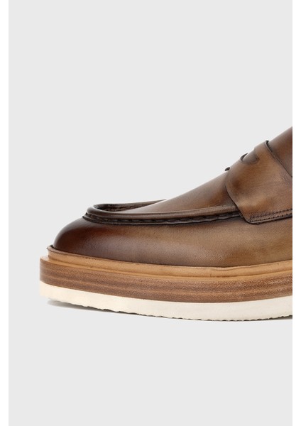 Erkek Ceviz Deri Loafer Ayakkabı 563 152 Erk Ayk Y24 indirimleri