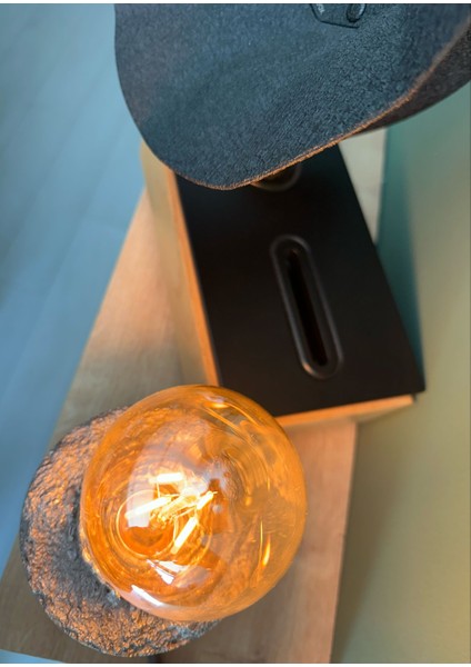 Silver Jwewel Masa Lambası Maks. 20 Watt Gümüş Beton Z1 modelleri