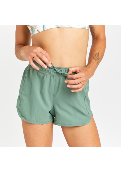 Olaian Kadın Kısa Deniz Şortu/Boardshort - Haki - TINI