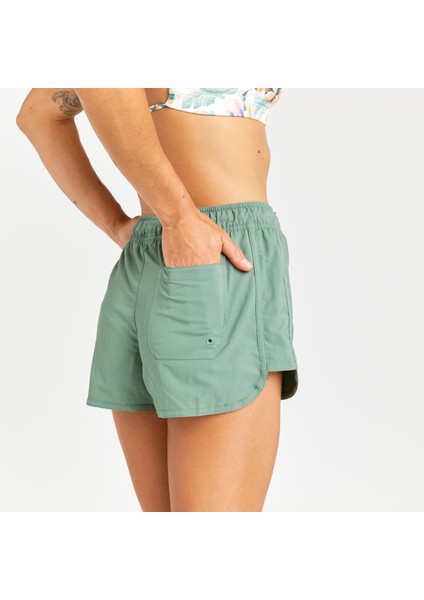Olaian Kadın Kısa Deniz Şortu/Boardshort - Haki - TINI