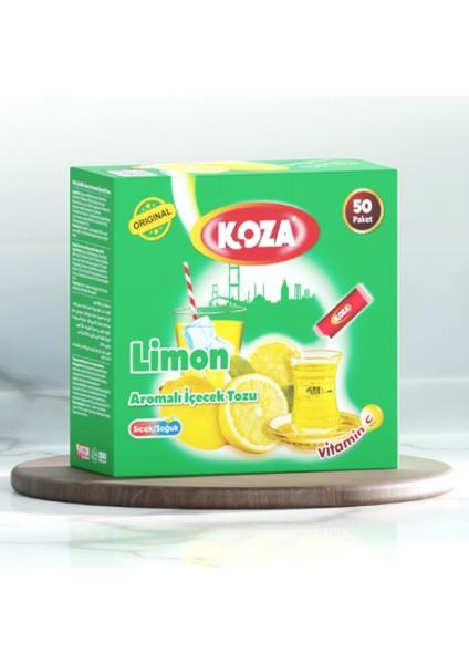 Tek Içimlik Limon Aromalı Toz İçecek 50'li
