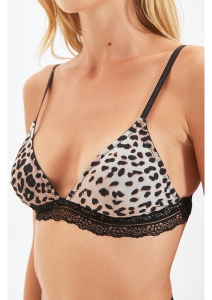 Kadın Leopar Mıcro Dantelli Bralet Ds200471br