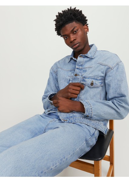 Erkek Rüzgara Dayanikli Denim Ceket - Brent 453 fırsatları