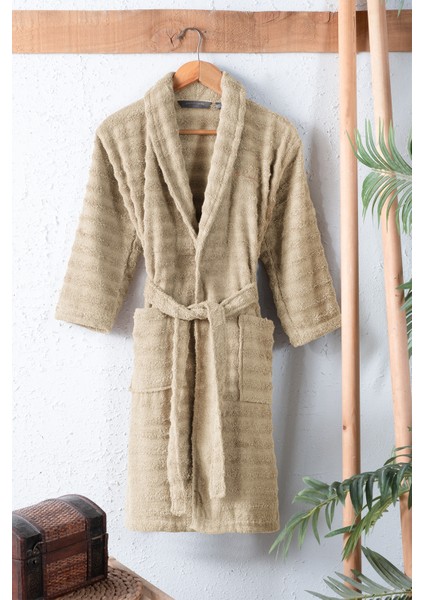 Soft Bornoz Harmony Bej