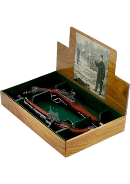 Denix 2 Pistolas De Duelo, Italia 1825 / 2’li Duello Tabancası