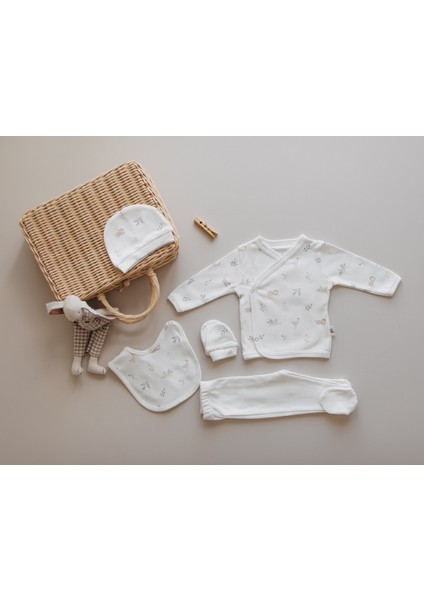 Tekno Trust 5 Parça 5'li Yenidoğan Hastane Çıkış Seti - %100 Pamuklu Oeko Tex Sertifikalı - Hoşgeldin Bebek Ekr fiyatları