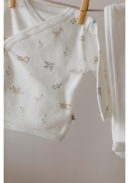 Tekno Trust 5 Parça 5'li Yenidoğan Hastane Çıkış Seti - %100 Pamuklu Oeko Tex Sertifikalı - Hoşgeldin Bebek Ekr fırsatları