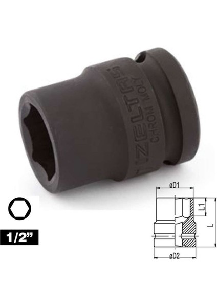 İZ.19MM Havalı Lokma 1/2"