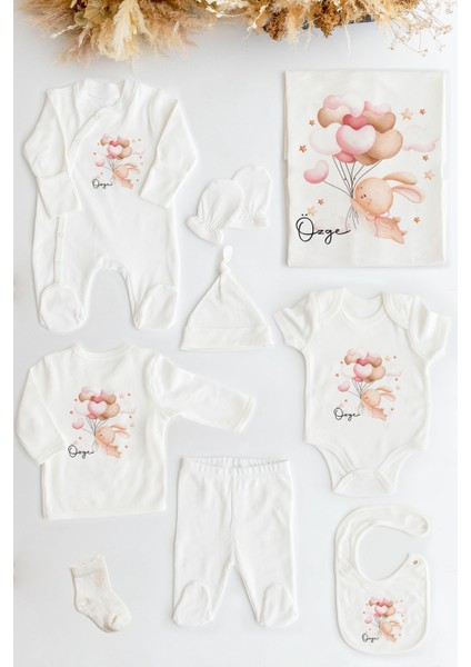 Tekno Trust Ekru %100 Organik Isme Özel 10LU Hastane Çıkışı Örme 10'lu Baskılı Organik Organik 10'lu Pamuklu fiyatları