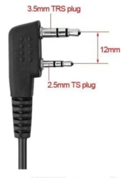 Quansheng Uv-K5 Uv-K6 Uyumlu Spiral Kablolu Mikrofonlu Kulaklık modelleri