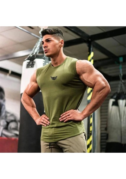 Erkek Nem Emici Hızlı Kuruma Atletik Teknik Performans Sporcu Sıfır Kol T-Shirt Mg-Atlet fiyatları