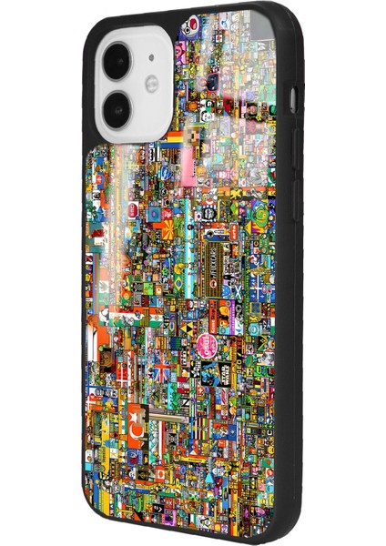 Apple iPhone 11 R/place Hatıra Tasarımlı Glossy Telefon Kılıfı fırsatları