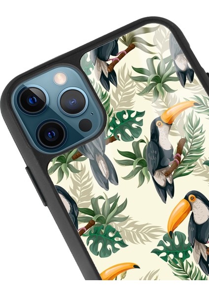 Apple iPhone 11 Pro Max Tukan Kuşu Tasarımlı Glossy Telefon Kılıfı