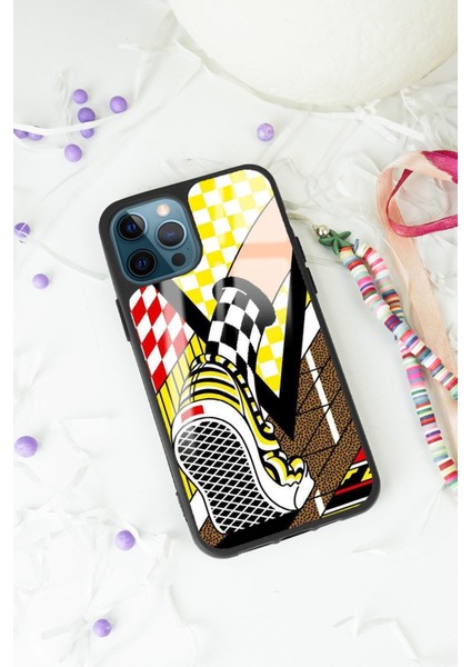 Apple iPhone 11 Pro Yellow Plaid Tasarımlı Glossy Telefon Kılıfı fiyatları