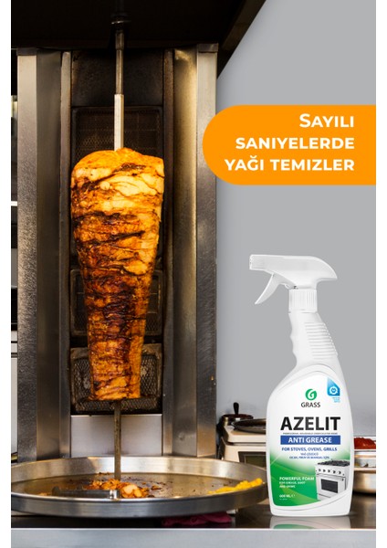 Azelit Ultra Anında Etki Mutfak Kir ve Yağ Çözücü Sprey 600 ml