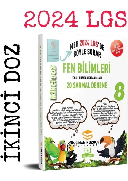 8. Sınıf 2024 Fen Bilimleri Sarmal Branş Denemesi