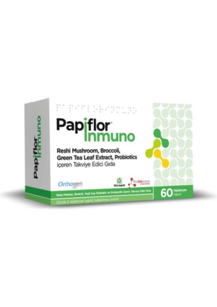 Papiflor Inmuno 60 Vejeteryan Kapsül