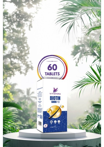 Biotin 5000 mcg 60 Tablet