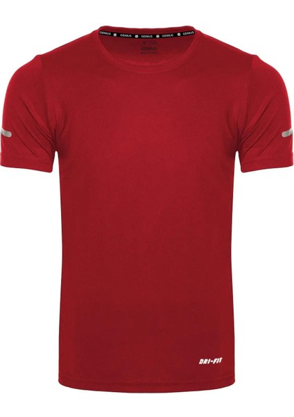 Erkek Nem Emici Hızlı Kuruma Atletik Teknik Performans Spor T-Shirt Drıfıt-Kısakol