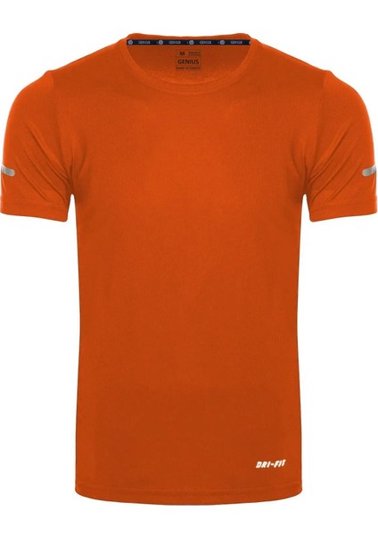 Genius Store Erkek Nem Emici Hızlı Kuruma Atletik Teknik Performans Spor T-Shirt Drıfıt-Kısakol