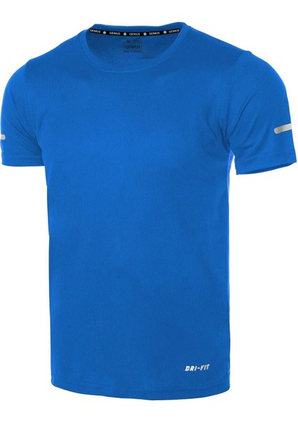 Erkek Nem Emici Hızlı Kuruma Atletik Teknik Performans Spor T-Shirt Drıfıt-Kısakol