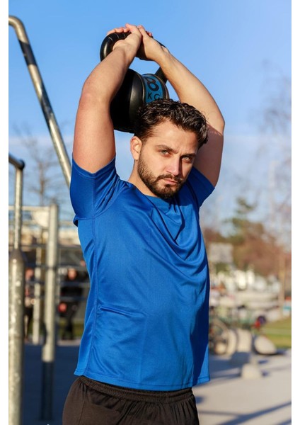 Erkek Nem Emici Hızlı Kuruma Atletik Teknik Performans Spor T-Shirt Drıfıt-Kısakol indirimleri