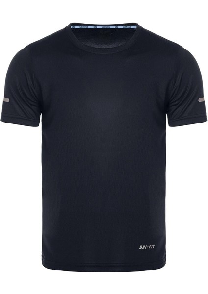 Erkek Nem Emici Hızlı Kuruma Atletik Teknik Performans Spor T-Shirt Drıfıt-Kısakol