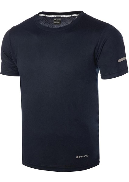 Erkek Nem Emici Hızlı Kuruma Atletik Teknik Performans Spor T-Shirt Drıfıt-Kısakol