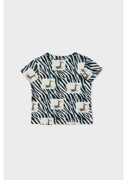 Bg Store Erkek Bebek Desenli T-Shirt 23PFWBG1519 fiyatları