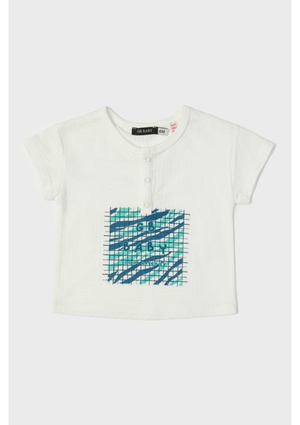 Bg Store Erkek Bebek Beyaz T-Shirt