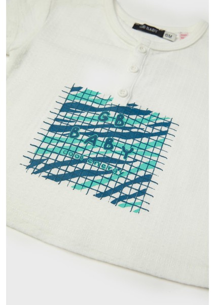 Bg Store Erkek Bebek Beyaz T-Shirt
