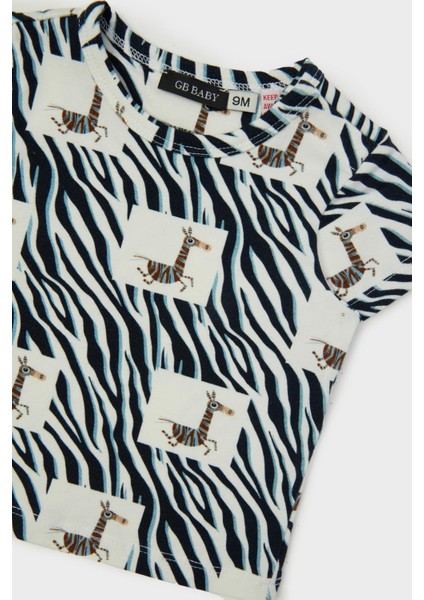 Bg Store Erkek Bebek Desenli T-Shirt 23PFWBG1519 modelleri