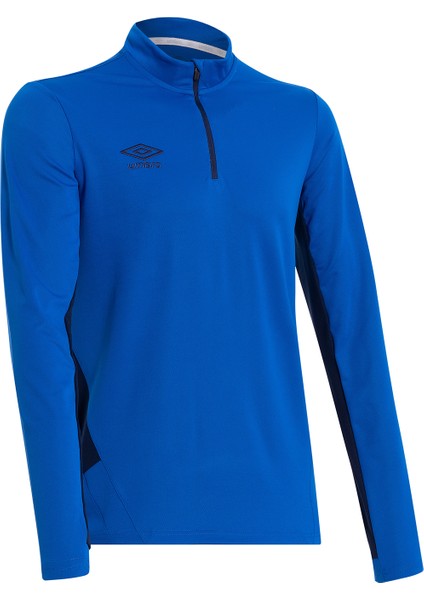 Saks Yarım Fermuarlı Eşofman Üst TC-0120 Umbro Deer Training Sweat Sax - Erkek Saks Sweat Yarım Fermuarlı Üst
