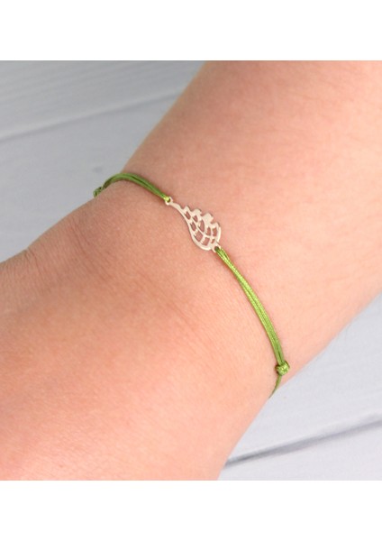 14 Ayar Altın Melek Kanadı Bileklik 88872