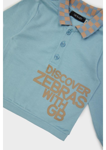 Bg Store Erkek Bebek Mavi T-Shirt 23PFWBG1517 modelleri