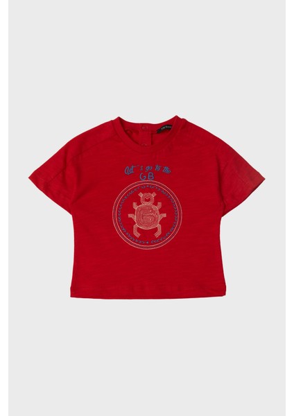 Bg Store Erkek Bebek Kırmızı T-Shirt