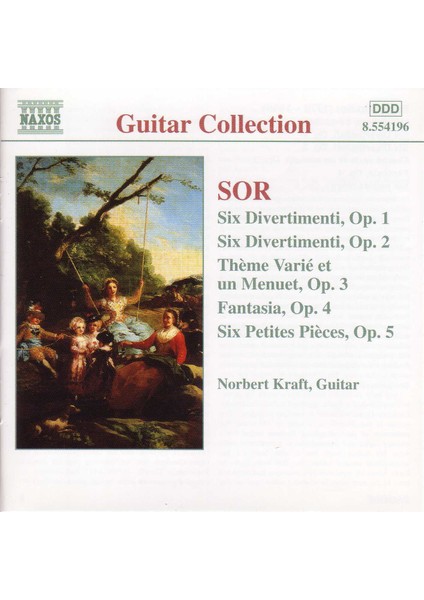Sor: Guıtar Musıc Op.1-5-Cd