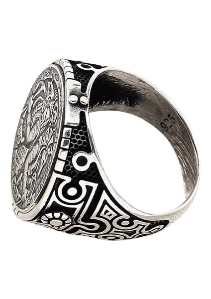Erkek Yüzük Gümüş 925 Taşsız Mısır Firavun modelleri