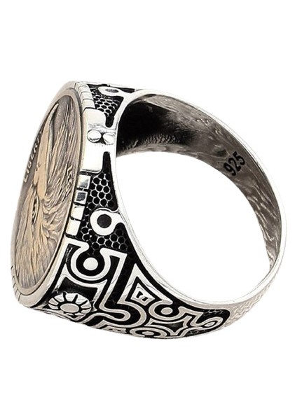 Erkek Yüzük Gümüş 925 Taşsız Kartal Figürlü modelleri