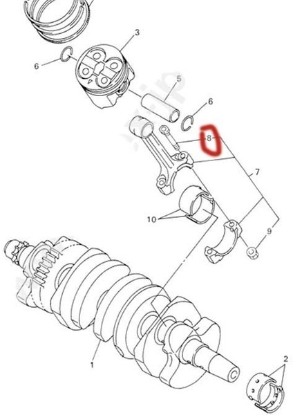 Yamaha Yzf R25 MT25 2014-2024 1 Adet Krank Biyel Kolu Cıvatası Vidası A fiyatları