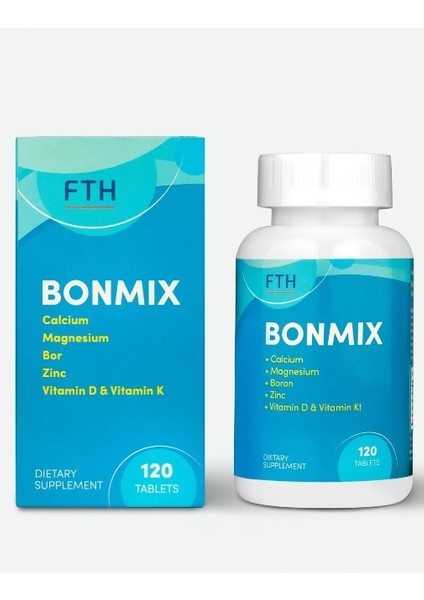 Bonmix 120 Tablet Kalsiyum, Magnezyum, Fosfor, Çinko