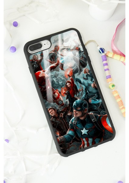 Apple iPhone 7 Plus - 8 Plus Avengers Ultron Tasarımlı Glossy Telefon Kılıfı