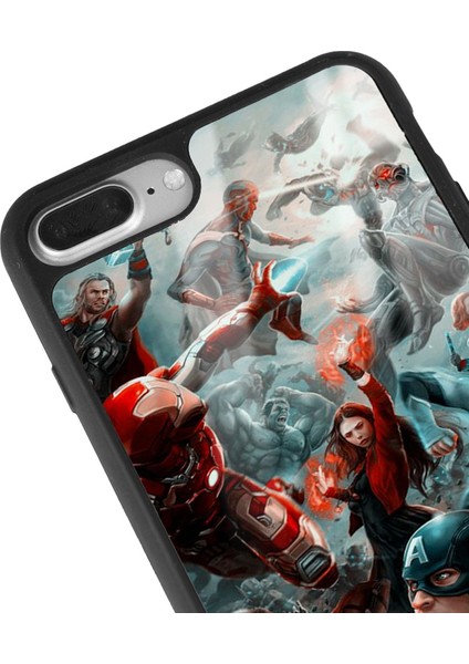 Apple iPhone 7 Plus - 8 Plus Avengers Ultron Tasarımlı Glossy Telefon Kılıfı