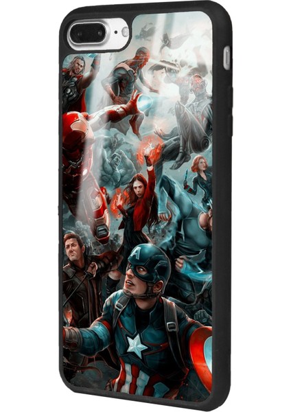 Apple iPhone 7 Plus - 8 Plus Avengers Ultron Tasarımlı Glossy Telefon Kılıfı