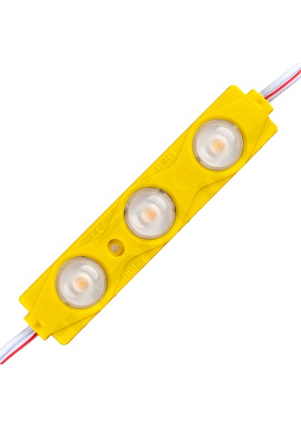 Amber LED Mercekli Modül LED 1.5 Watt 12V Tabela, Vitrin, Akvaryum, Tezgah, Makyaj Aynası Aydınlatma Için…