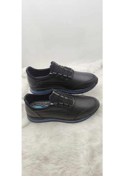 Çiğdem Deri Siyah Topuk Jelli Erkek Ayakkabı (4) - Siyah - 48 - ST01137-SİYAH-48 modelleri